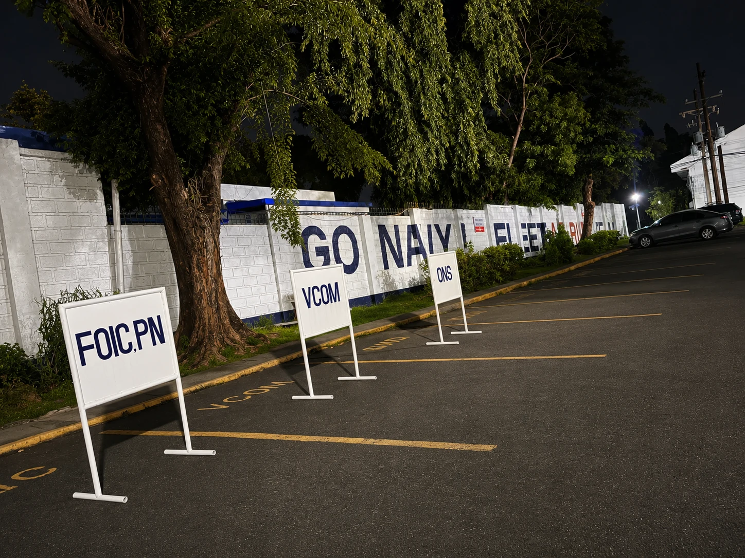 Clubhouse parking area